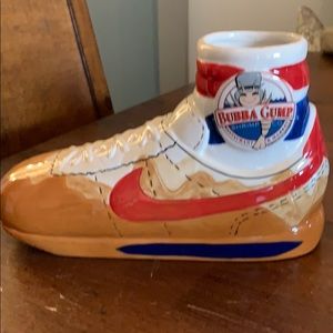 One of a kind Forest Gump ceramic Nike sneaker.